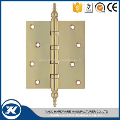 Door Hardware 2 Ball Bearings Brass Crown Tip Hinge